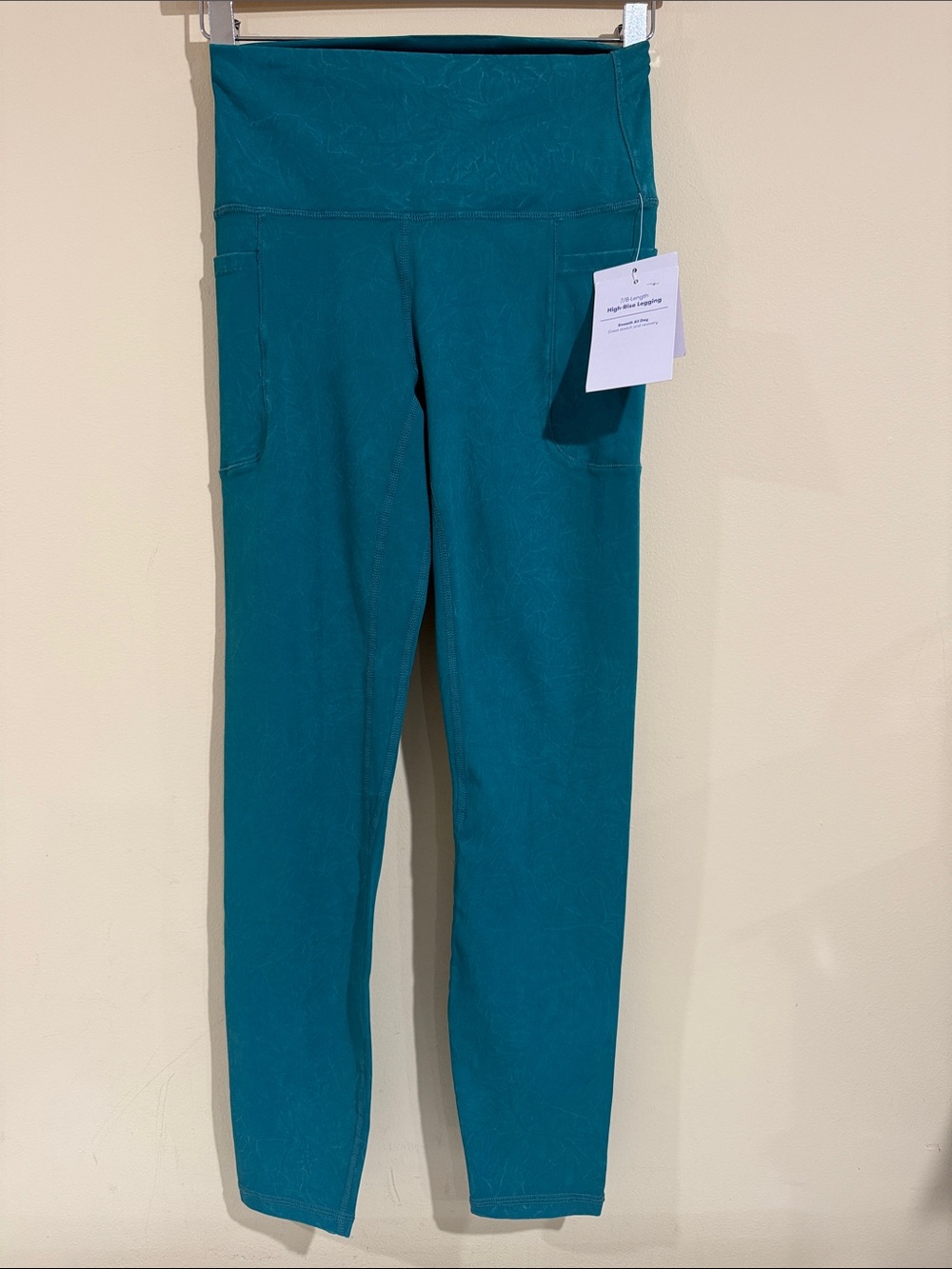 JoyLab Teal High-Waist Leggings with Side Pockets Size Small gym Yoga Pants